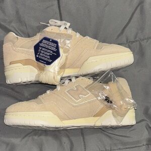 Beige Suede Sneakers aldxnew balance 550